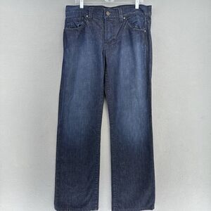 William Rast BEN Straight Leg Button Fly‎ Dark Wash Jeans Men's 33x31.5 MMA Rock